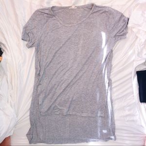 Basic Hi-Low Grey Tee